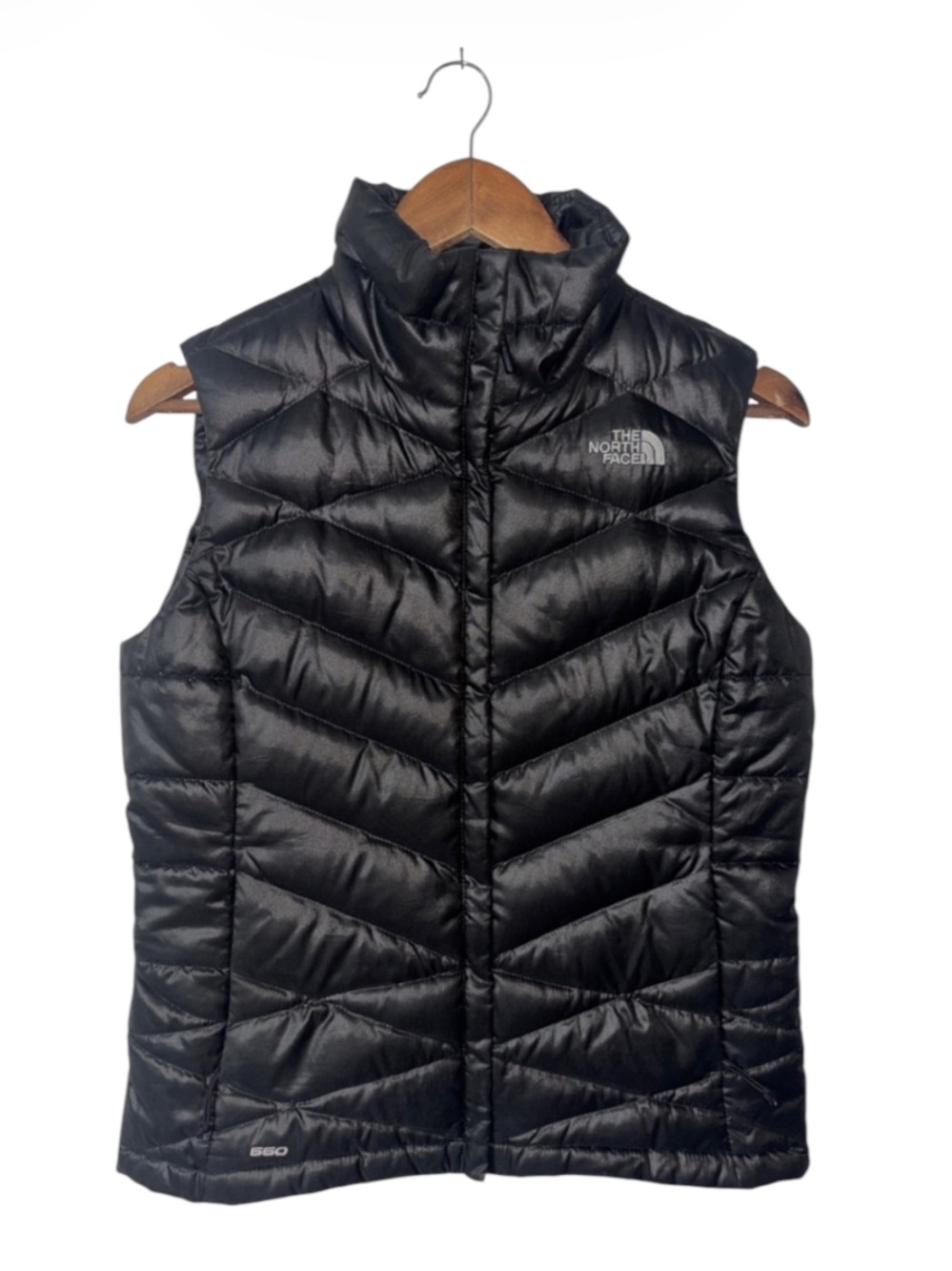 The North Face Black 550 Down Puffer Vest Zipper Winter Fall Size Women’s Small